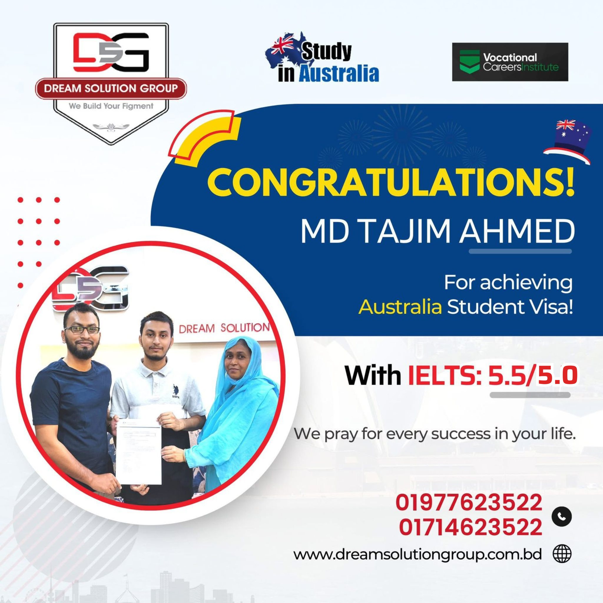 Congratulations 𝗠𝗗 𝗧𝗮𝗷𝗶𝗺 𝗔𝗵𝗺𝗲𝗱 - Dream Solution Group